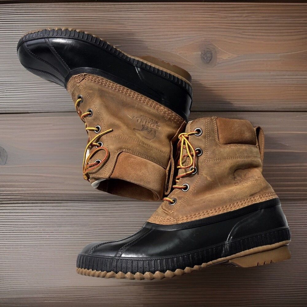 Sorel Men's Cheyanne II Men11.5 Duck Boots Waterproof Leather Winter Gorpcore